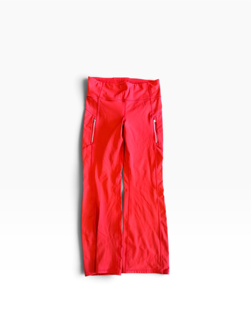 Athleta Red Track Pants with Zip Pockets